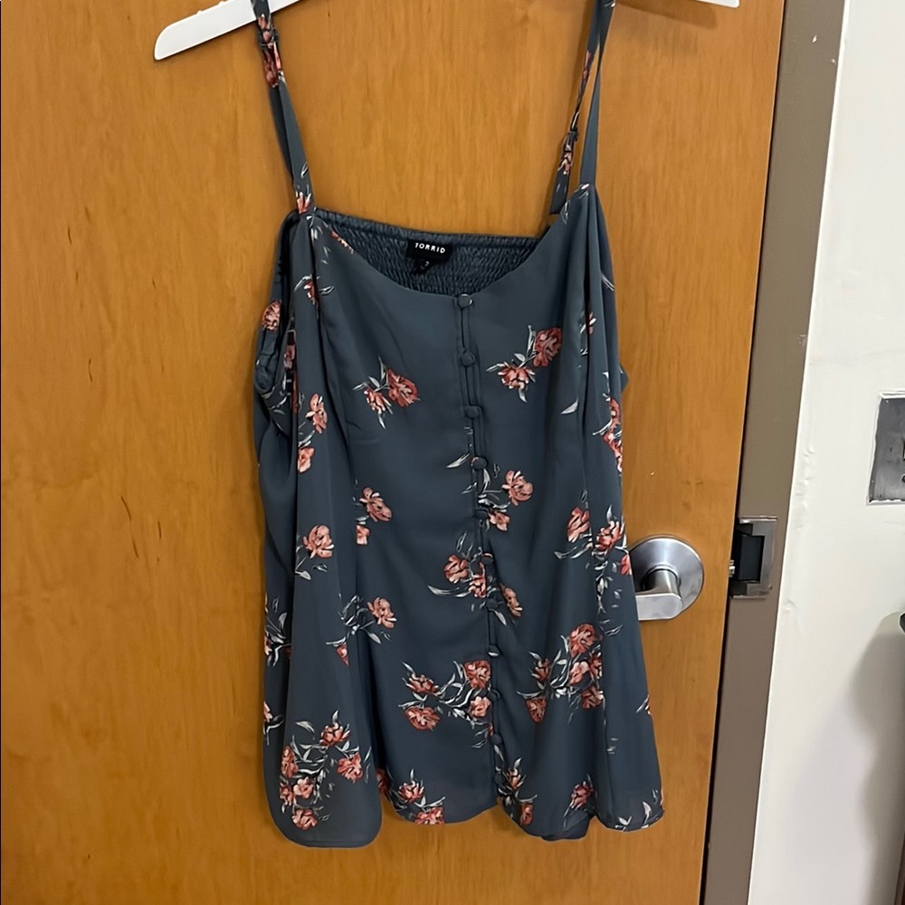 Floral Button-Down Women’s Top